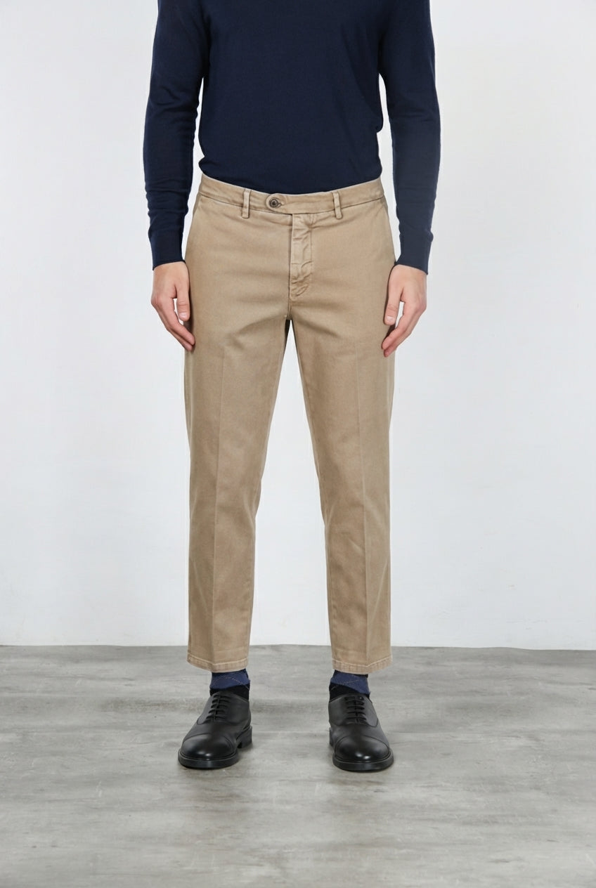 Garden pantalón chino de hombre en bull stretch carrot fit
