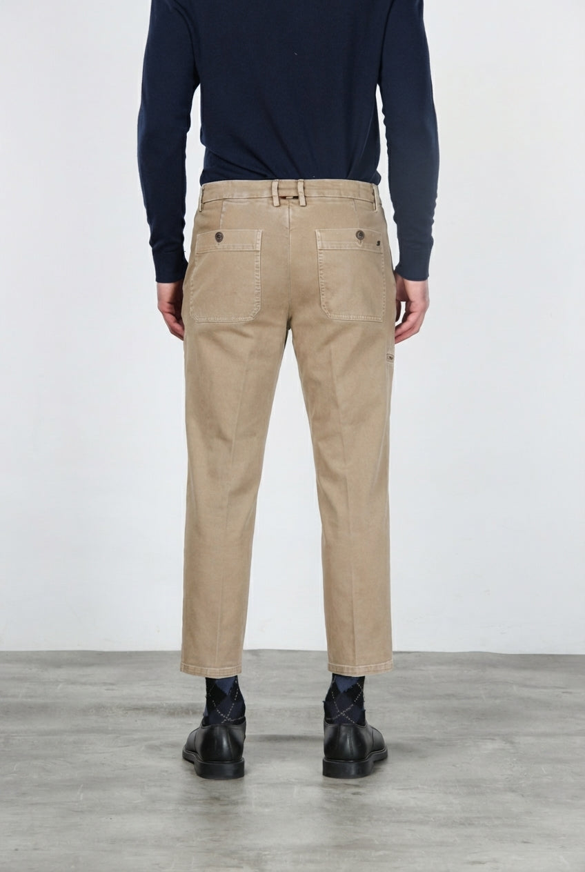 Garden pantalón chino de hombre en bull stretch carrot fit
