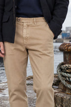 Garden Chinohose für Herren aus Stretch-Bull mit carrot fit