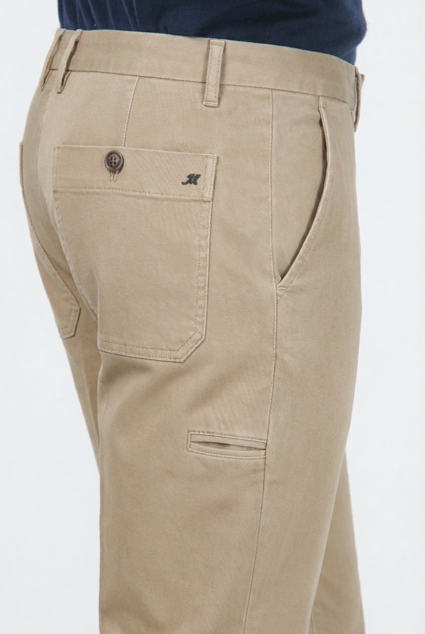 Garden pantalón chino de hombre en bull stretch carrot fit
