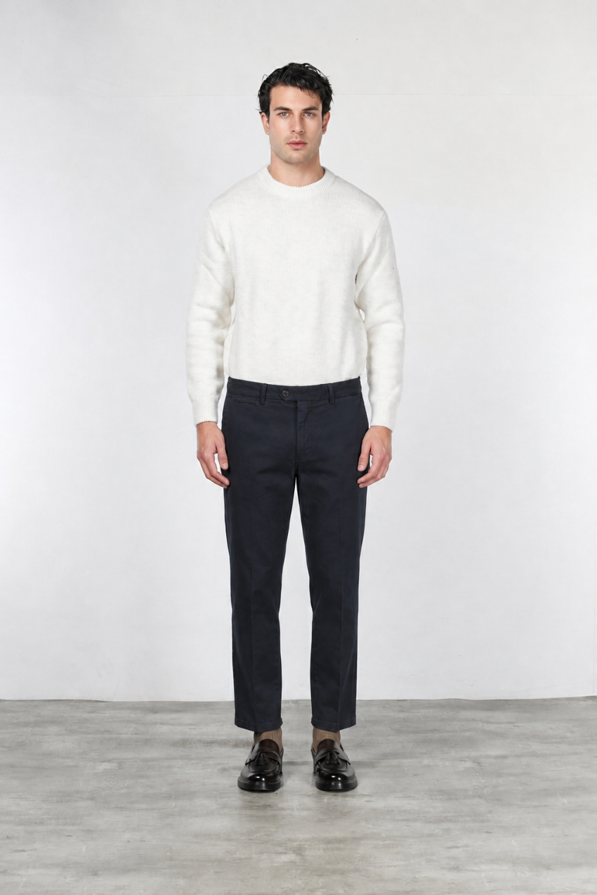 Garden Men's Chino Pants in Stretch Bull Fabric, Carrot Fit