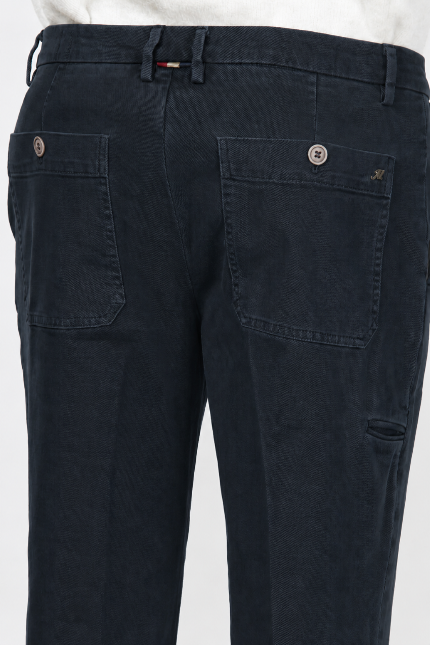 Garden Men's Chino Pants in Stretch Bull Fabric, Carrot Fit