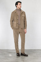 Paris pantalon chino homme en velours à grosses côtes carrot fit