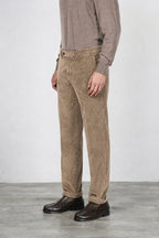 Paris pantalon chino homme en velours à grosses côtes carrot fit