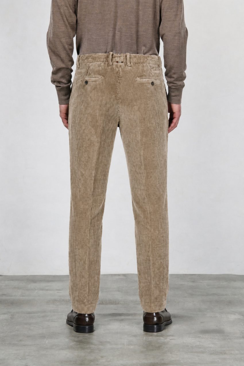Paris pantalon chino homme en velours à grosses côtes carrot fit