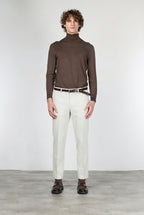 Paris men’s chino pants in 1000-wale stretch corduroy, carrot fit ①