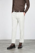 Paris men’s chino pants in 1000-wale stretch corduroy, carrot fit ①
