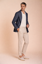 New York pantalón chino hombre en gabardina stretch regular fit ①