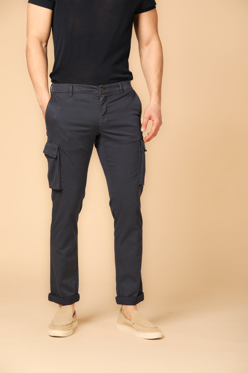 Bild 1 von Herren-Cargohose, Modell Chile City in Marineblau, regular Passform von Mason's