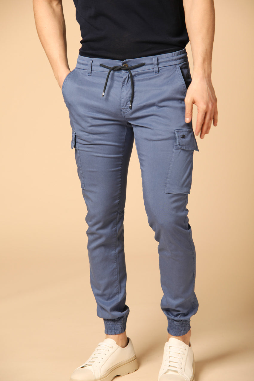 Bild 1 von Herren-Cargohose, Modell Chile Elax in Indigo, extra slim Passform von Mason's