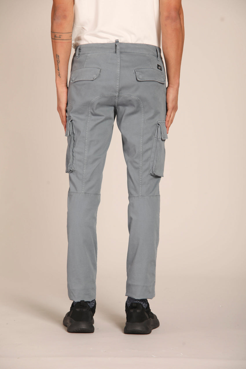 immagine 6 di pantalone cargo uomo , modello Chile in celeste fit extra slim di mason's