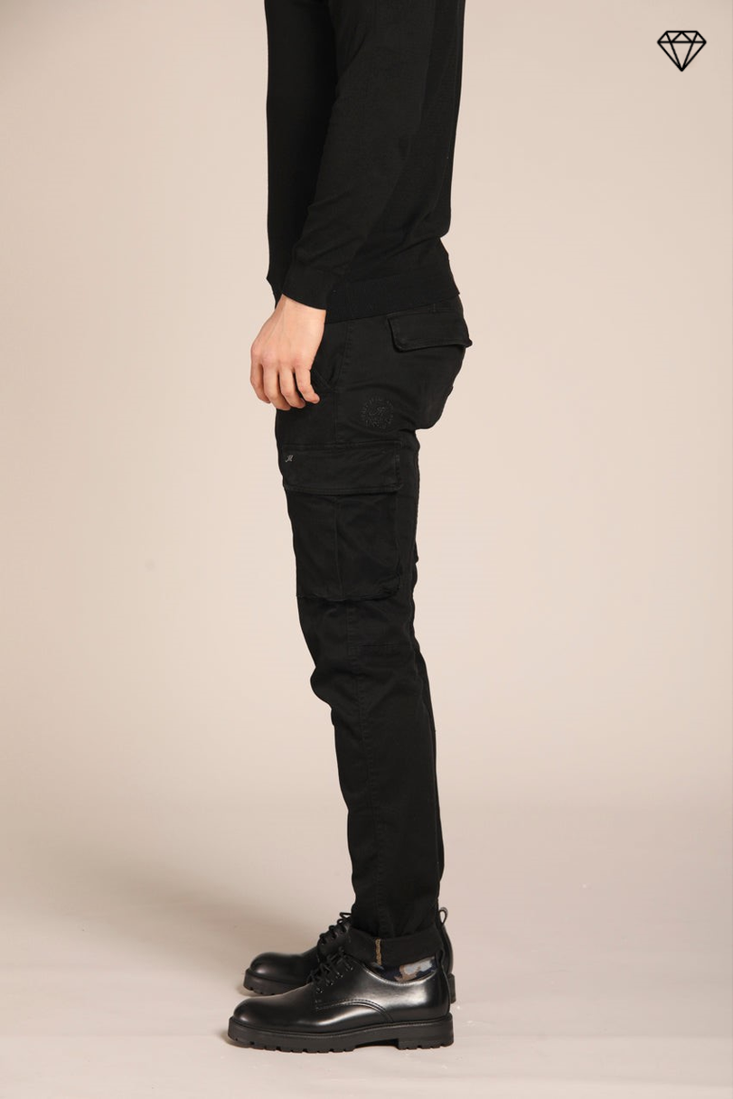 Chile men's cargo pants in gabardine extra slim fit ①