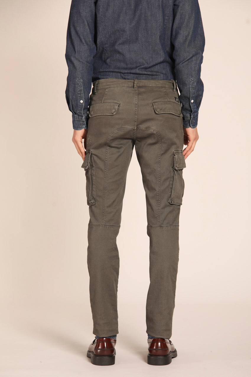 immagine 6 di pantalone cargo uomo modello Chile, in verdenew, fit extra slim di mason's