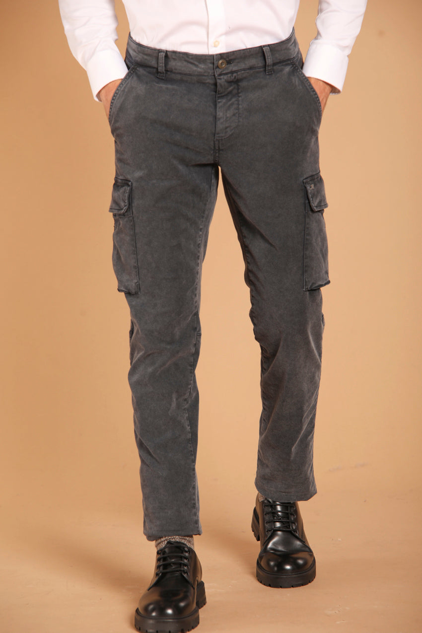 immagine 1 di pantalone cargo uomo modello Chile1 di colore blu fit extra slim di Mason's