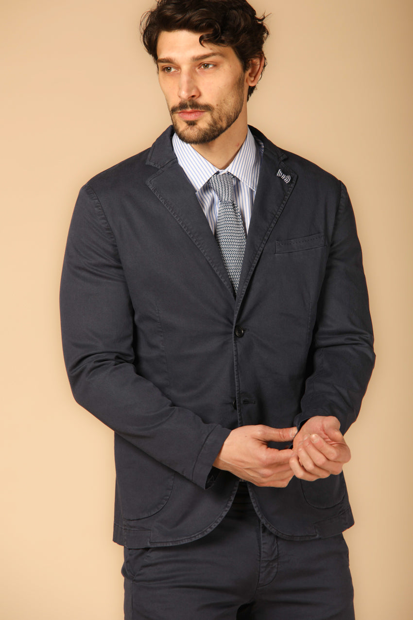 Bild 1 von Mason's Herren-Blazer, Modell Da Vinci Summer, in Marineblau, regular Passform