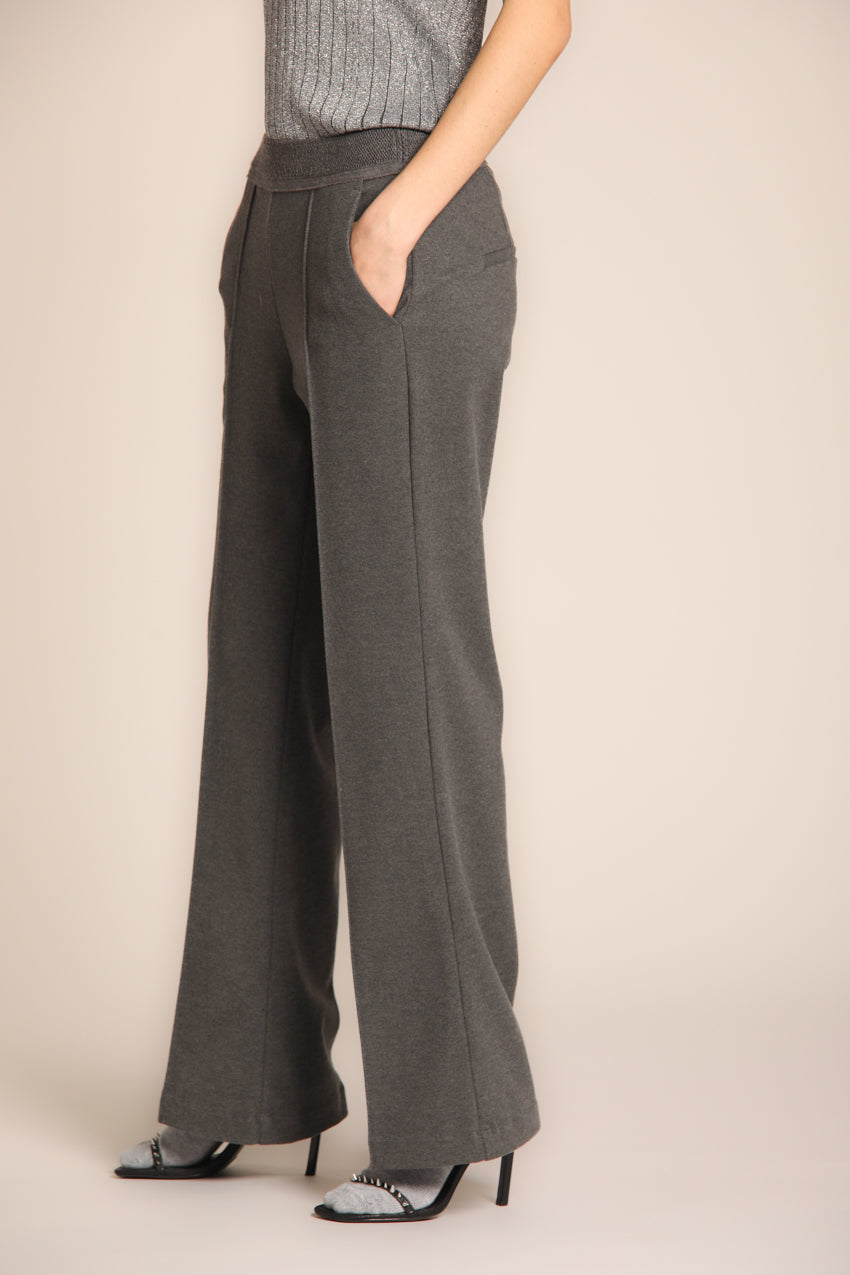 immagine 2 di pantalone chino donna, modello Easy Straight, di colore grigio, fit straight di Mason's