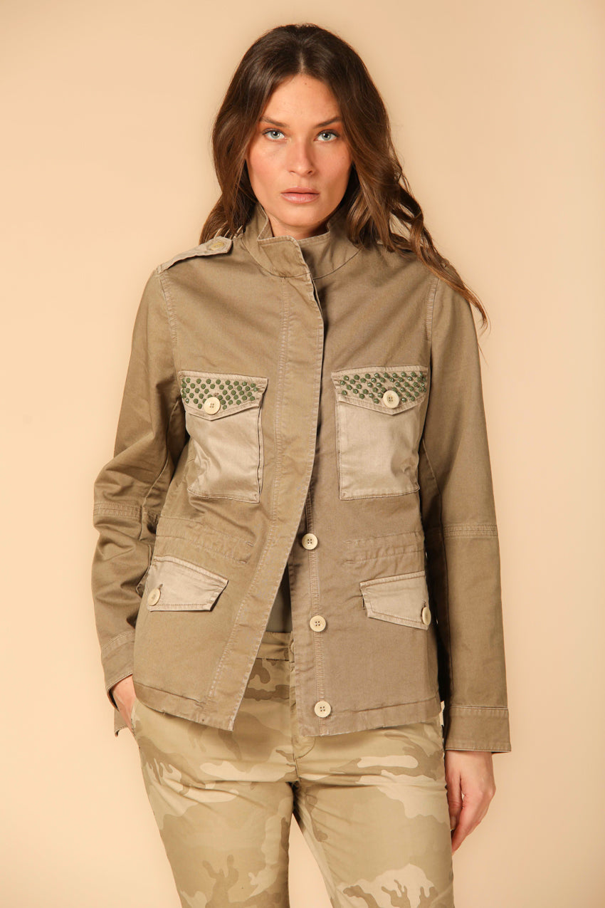 Bild 1 der Feldjacke Modell Eva in Khaki von Mason's