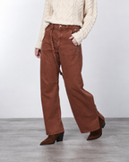 Violette pantalón chino de mujer en twill balloon fit ①
