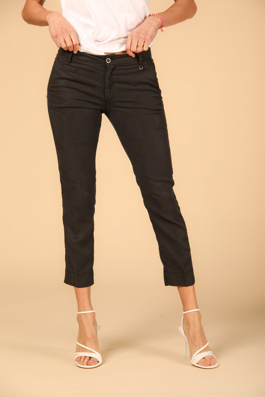 Bild 1 von Damen Capri-Chino-Hose, Modell Jacqueline Curvie, in Schwarz, Curvy Fit von Mason's