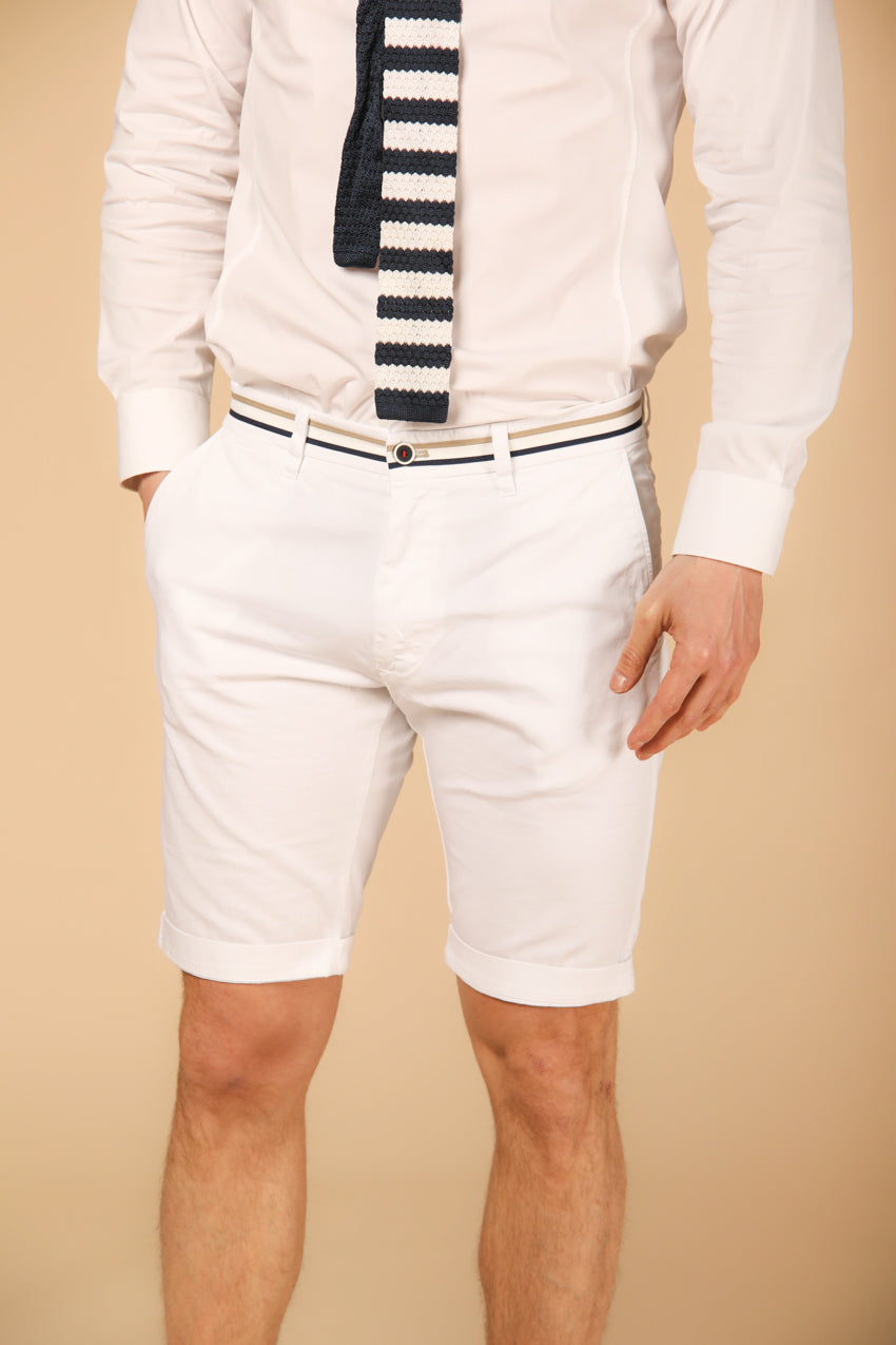 Bild 1 von Mason's Herren-Chino-Bermudas im Modell London Summer, in Weiß, Regular Fit