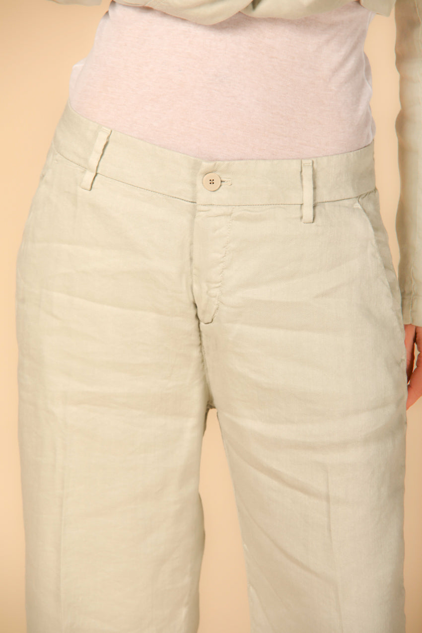 immagine 1 di pantalone chino donna modello New York Straight in stucco di Mason's