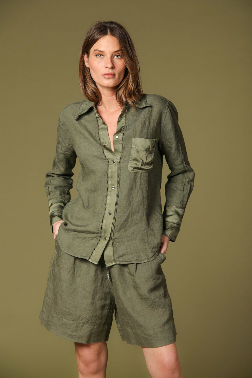 Image 1 of women's Nicole shirt in green by Mason's