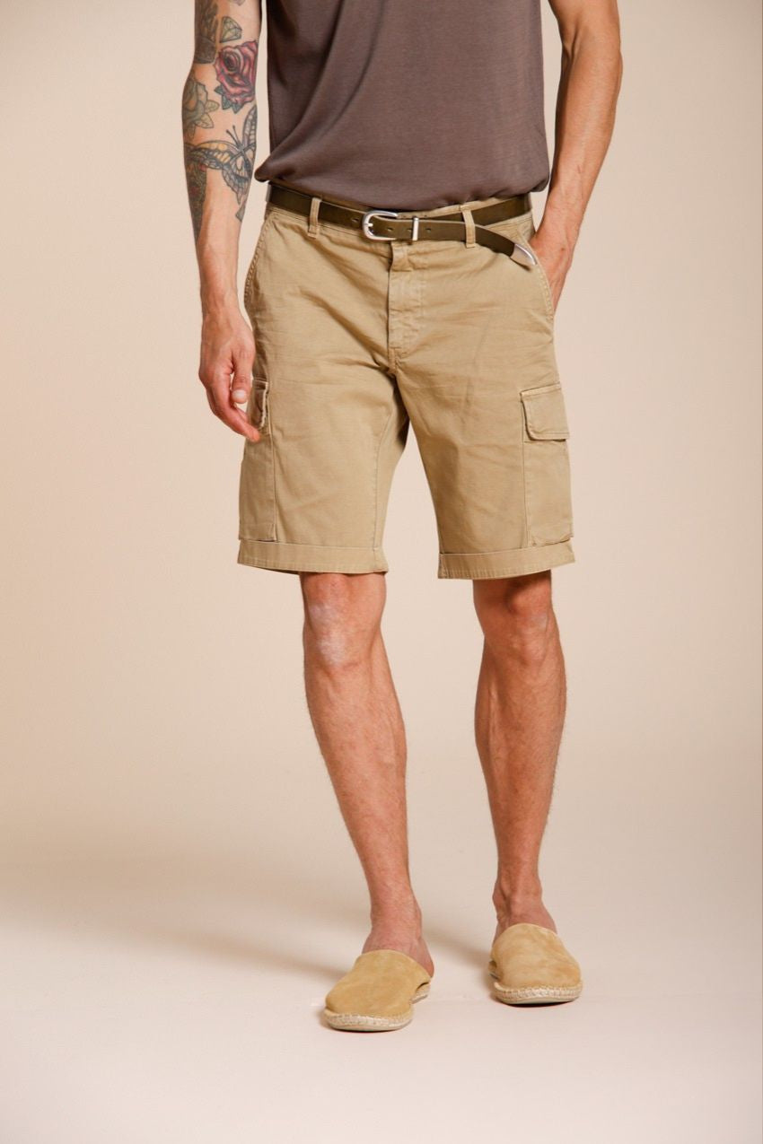 Chile Herren Cargo Bermuda aus Stretch-Satin slim fit ①