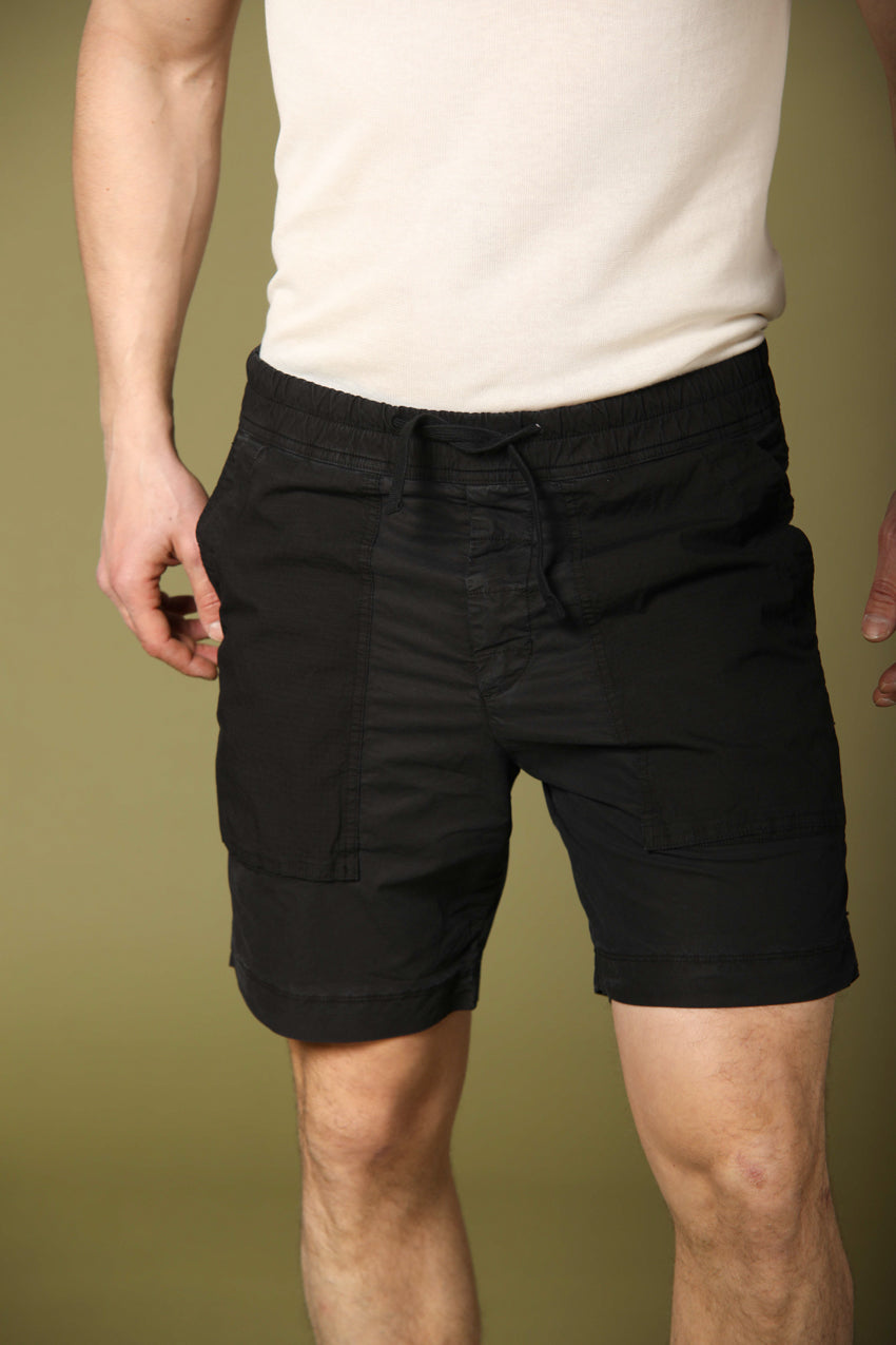 Bild 1 von Herren Chino-Bermuda, Modell Taormina, in Schwarz, Regular Fit von Mason's