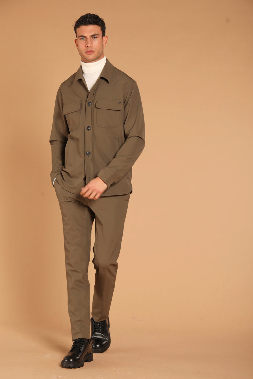 immagine 2 di overshirt uomo, modello Williams, di colore beige, fit slim di Mason's