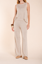 Easy Straight pantalón chino jogger mujer en punto straight fit