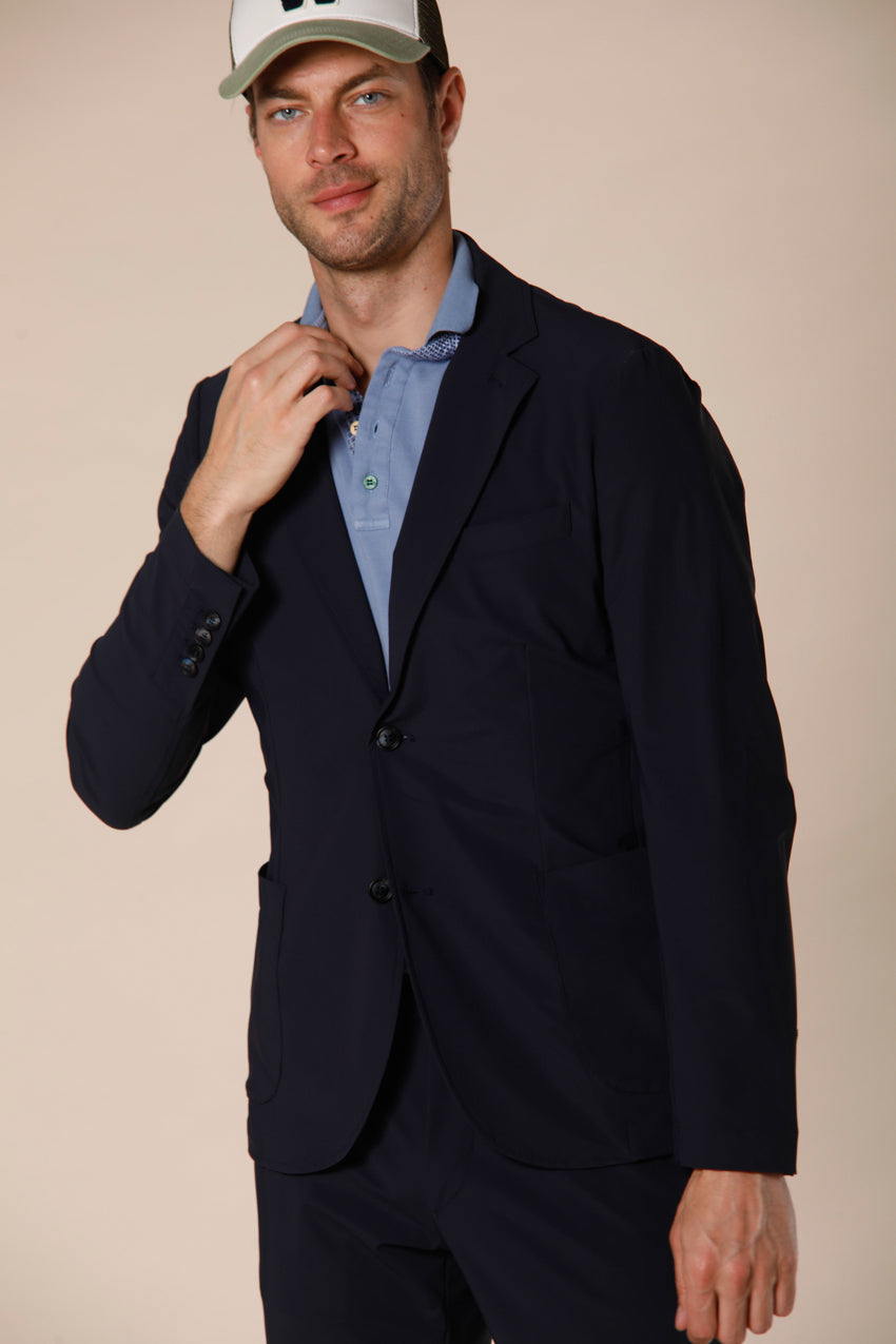 Immagine 1 di blazer uomo in jersey supertecnico blu navy modello Da Vinci Tech Dynamic di Mason's