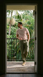 Chile pantalon cargo homme en satin stretch extra slim fit ①