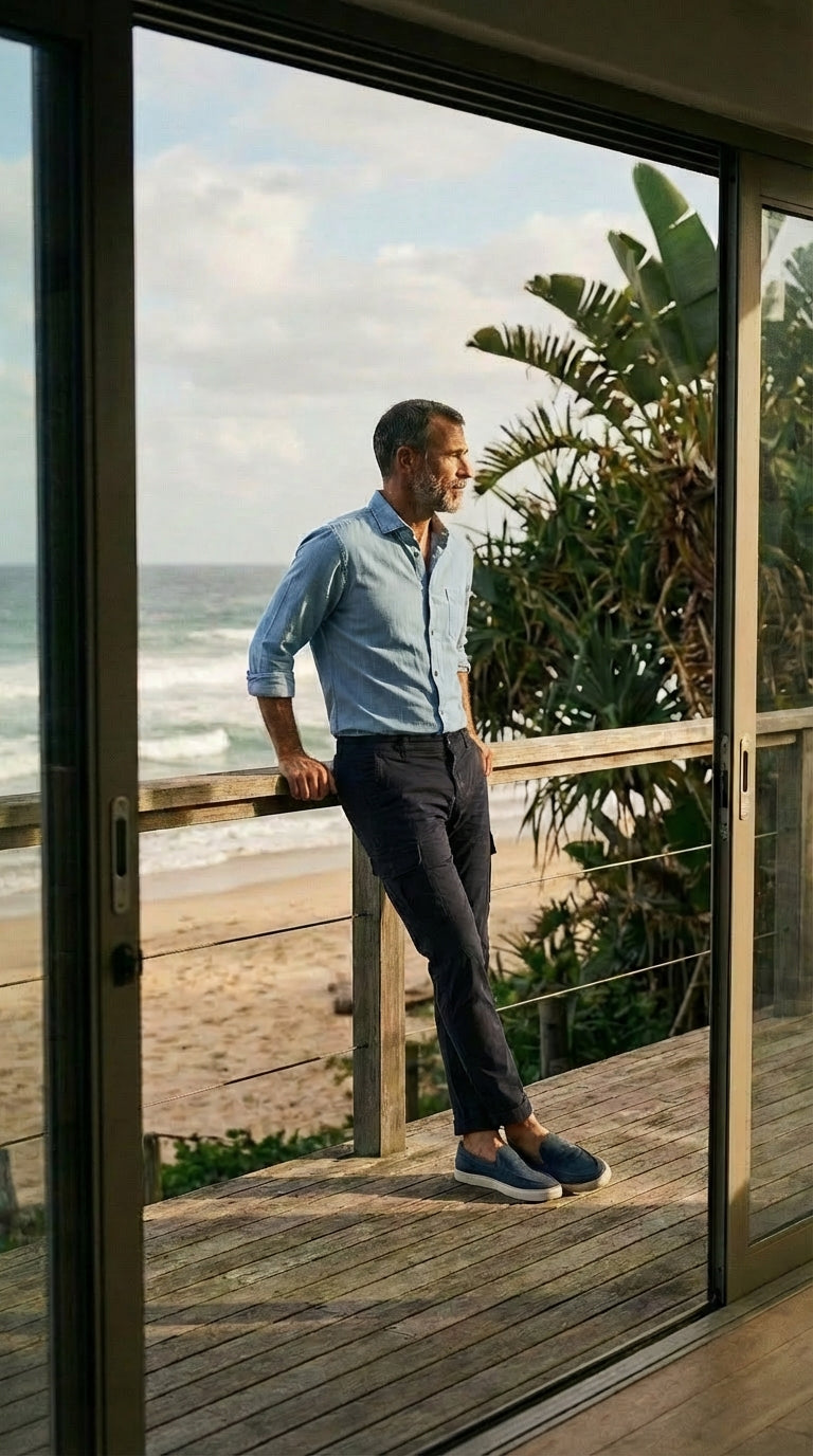 Chile Herren Cargo Hose aus Stretch-Satin extra slim fit ①