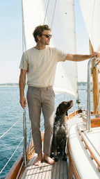 New York men's chino pants in stretch gabardine regular fit ①