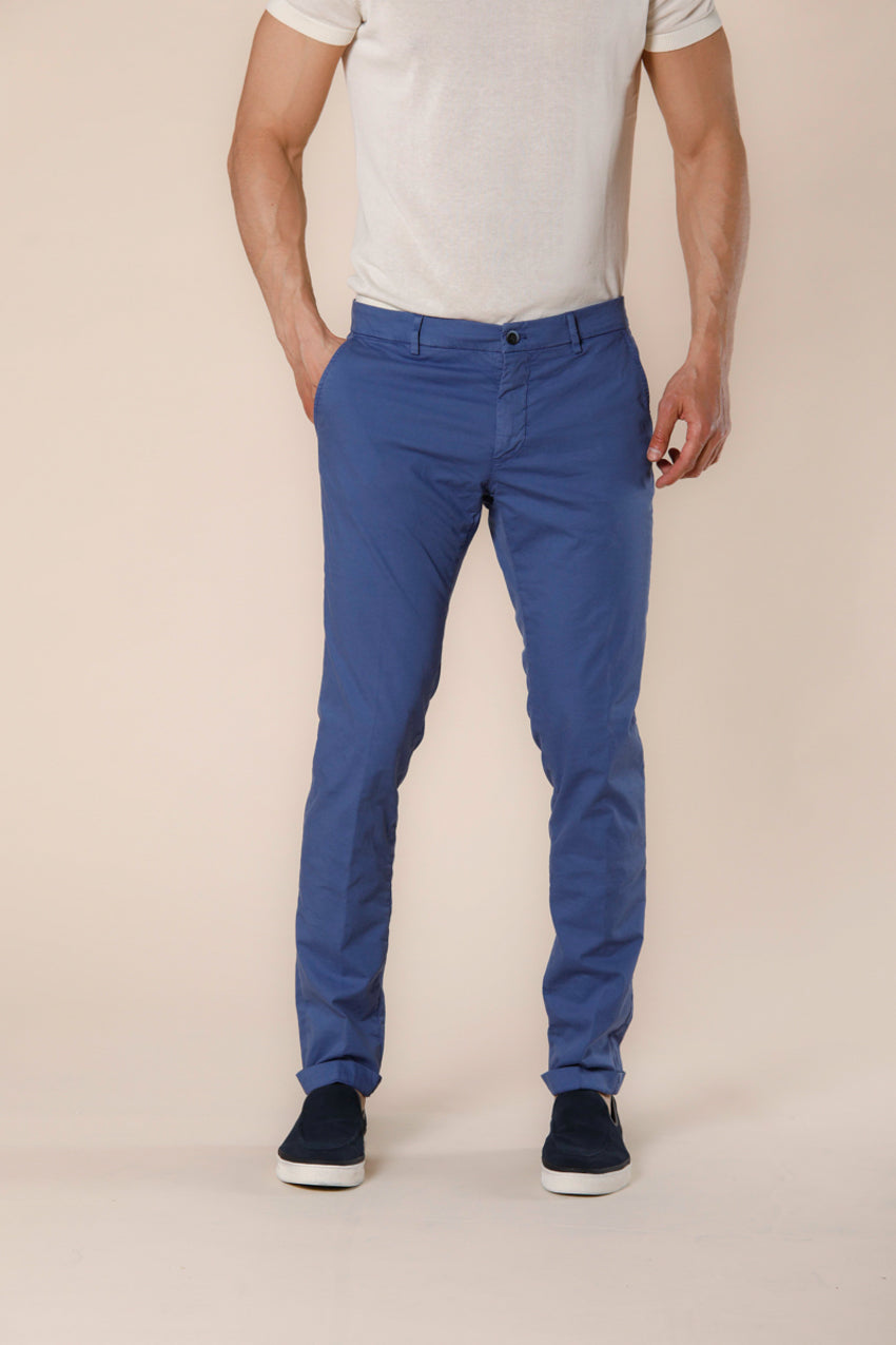 Immagine 1 di pantalone chino uomo in gabardina stretch color indaco modello Milano Style di Mason's