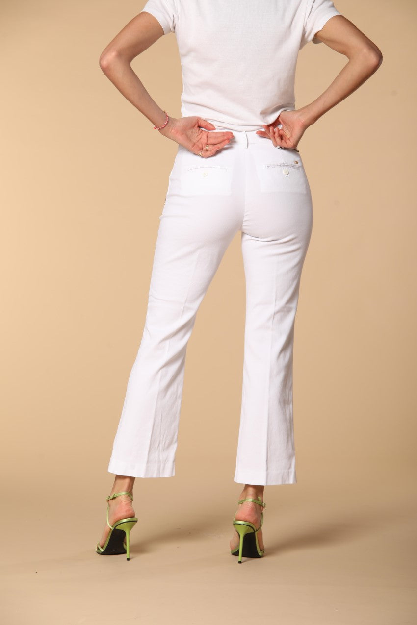 New York Trumpet pantalon chino femme en piquet de coton et tencel slim