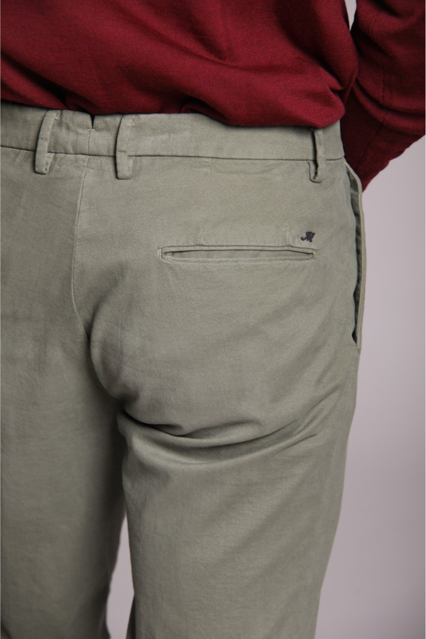 New York Time 2 Pinces pantalon chino homme en coton et laine regular fit