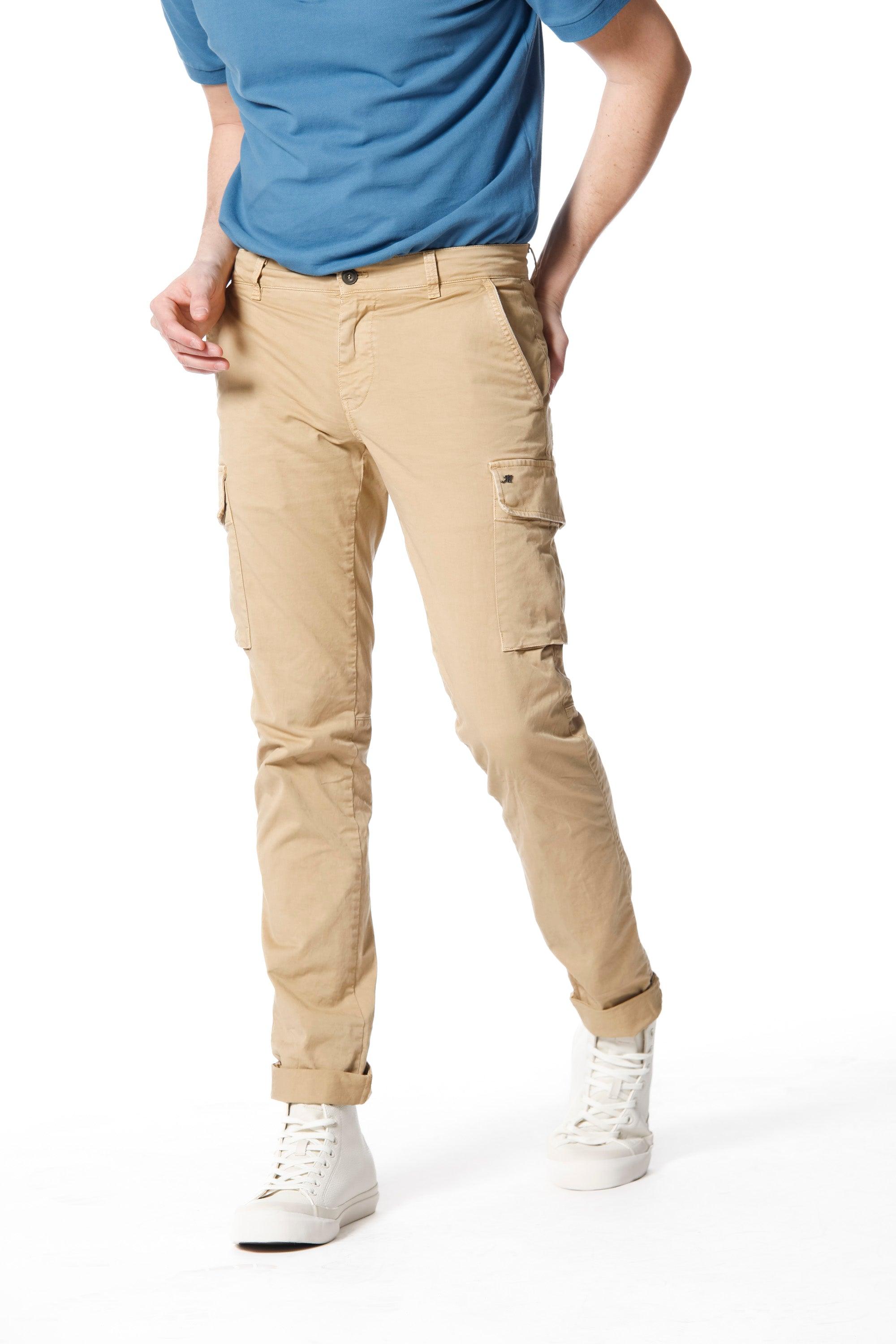 Chile pantalone cargo uomo in twill di cotone stretch extra slim fit - Mason's