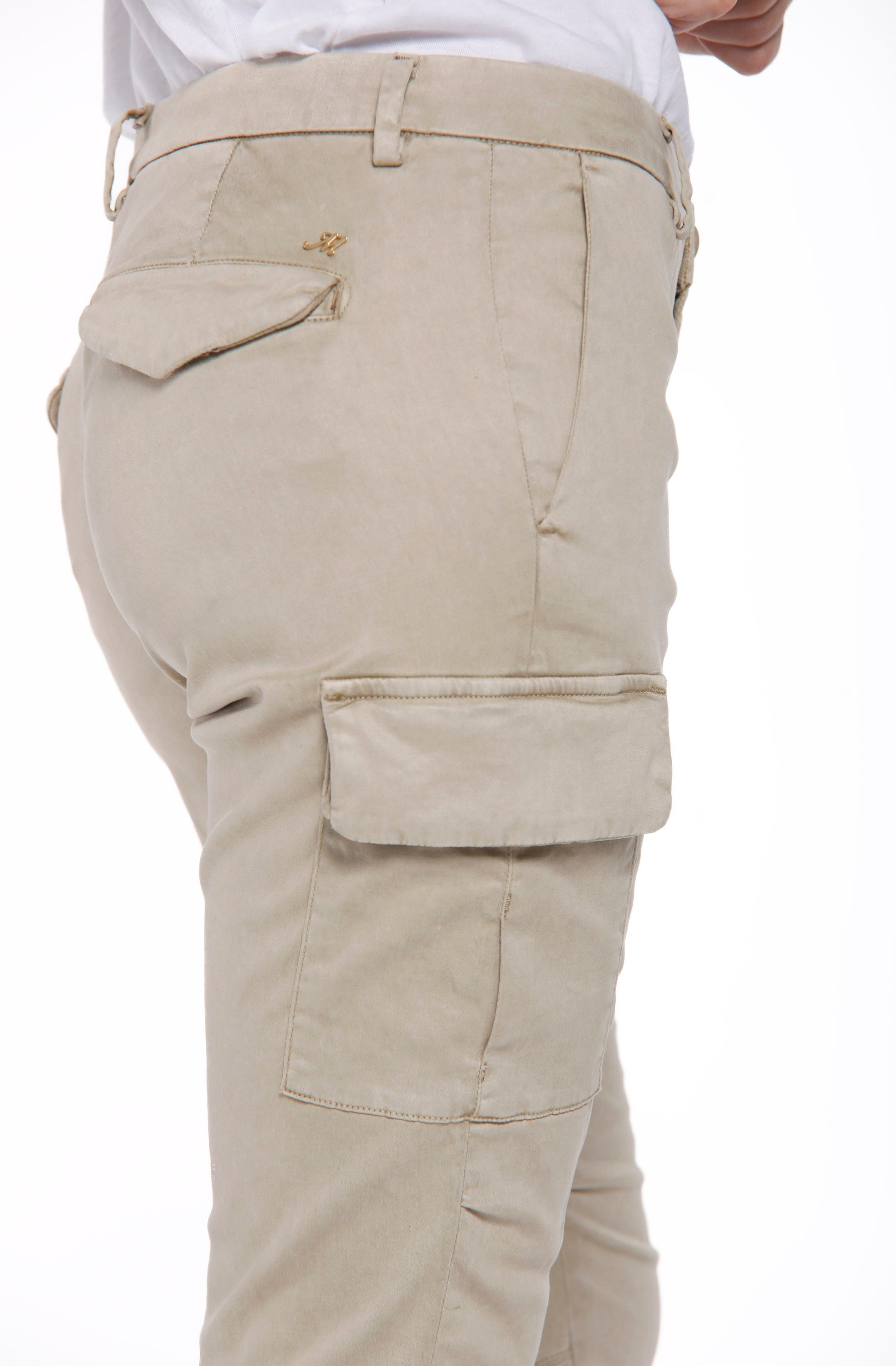 Chile City pantalone cargo donna in raso stretch icon washes curvy