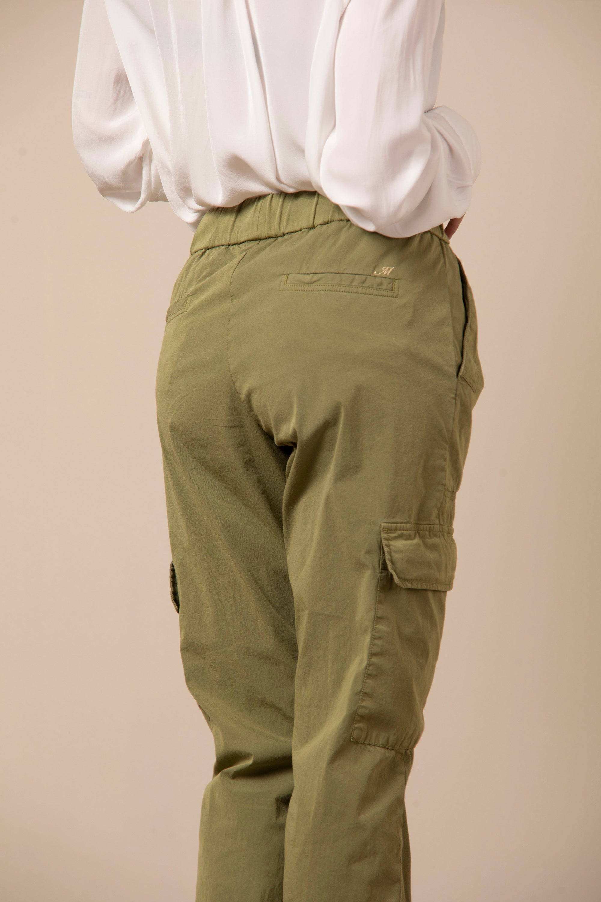 Cargo Jogger woman cargo pants in poplin relaxed