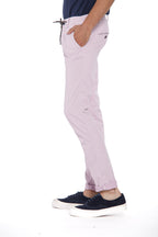 Milano jogger Pantalon de jogging chino pour homme en coton et tencel coupe extra slim