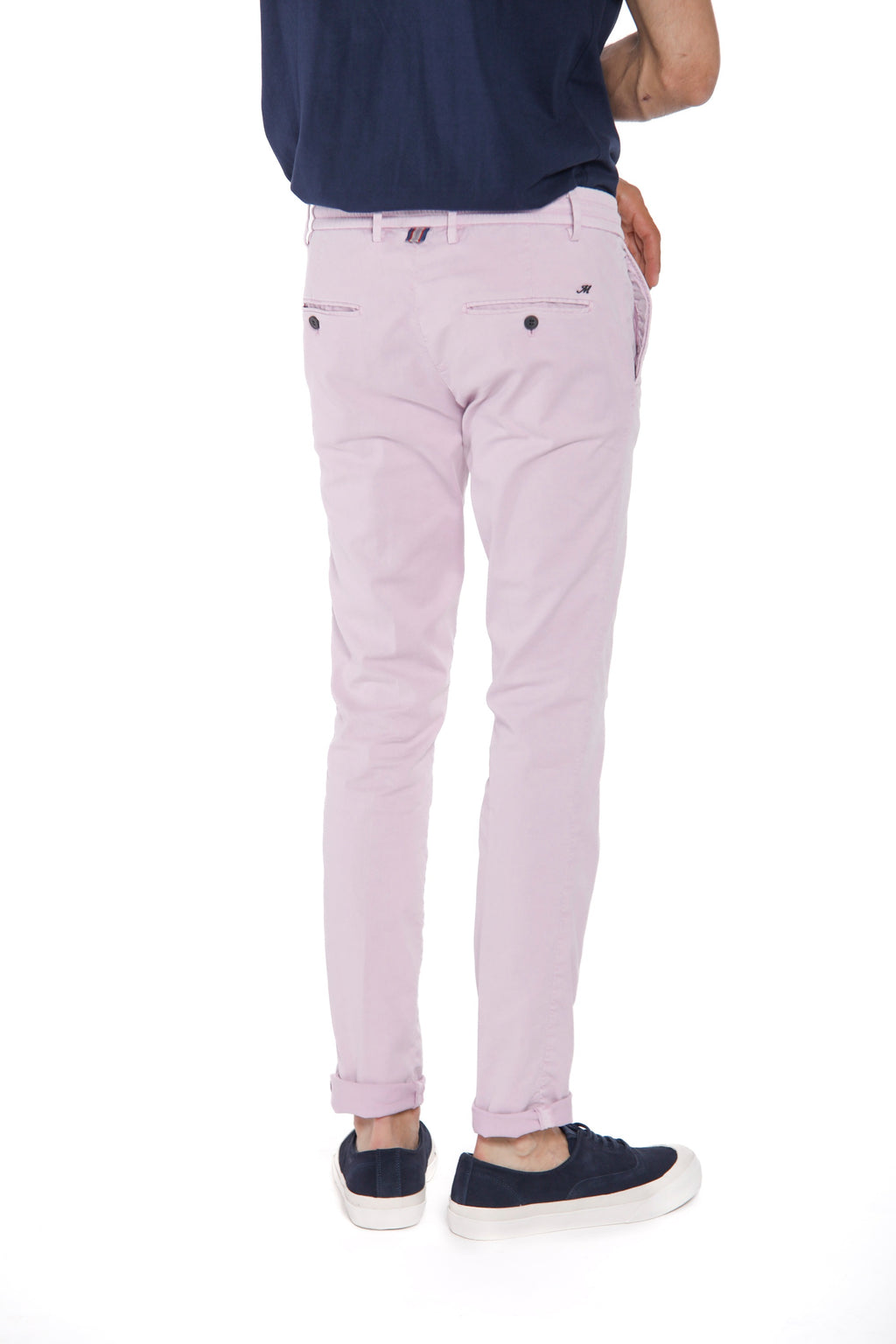 Milano jogger Pantalon de jogging chino pour homme en coton et tencel coupe extra slim
