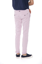 Milano jogger Pantalon de jogging chino pour homme en coton et tencel coupe extra slim