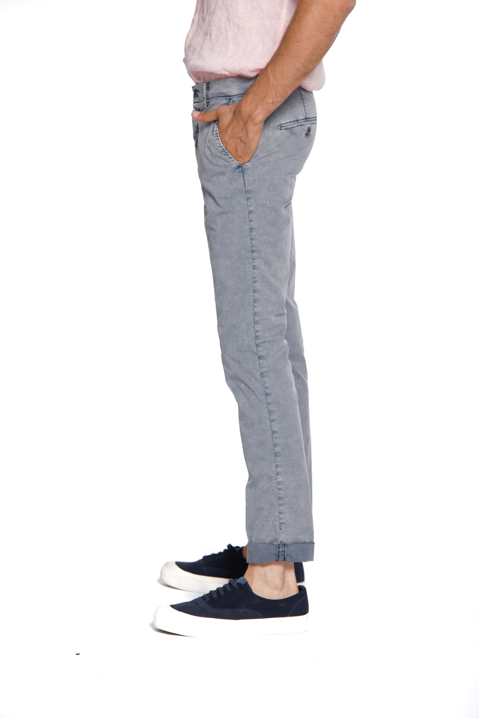 Milano Style Essential pantalon chino homme en twill stretch extra slim fit