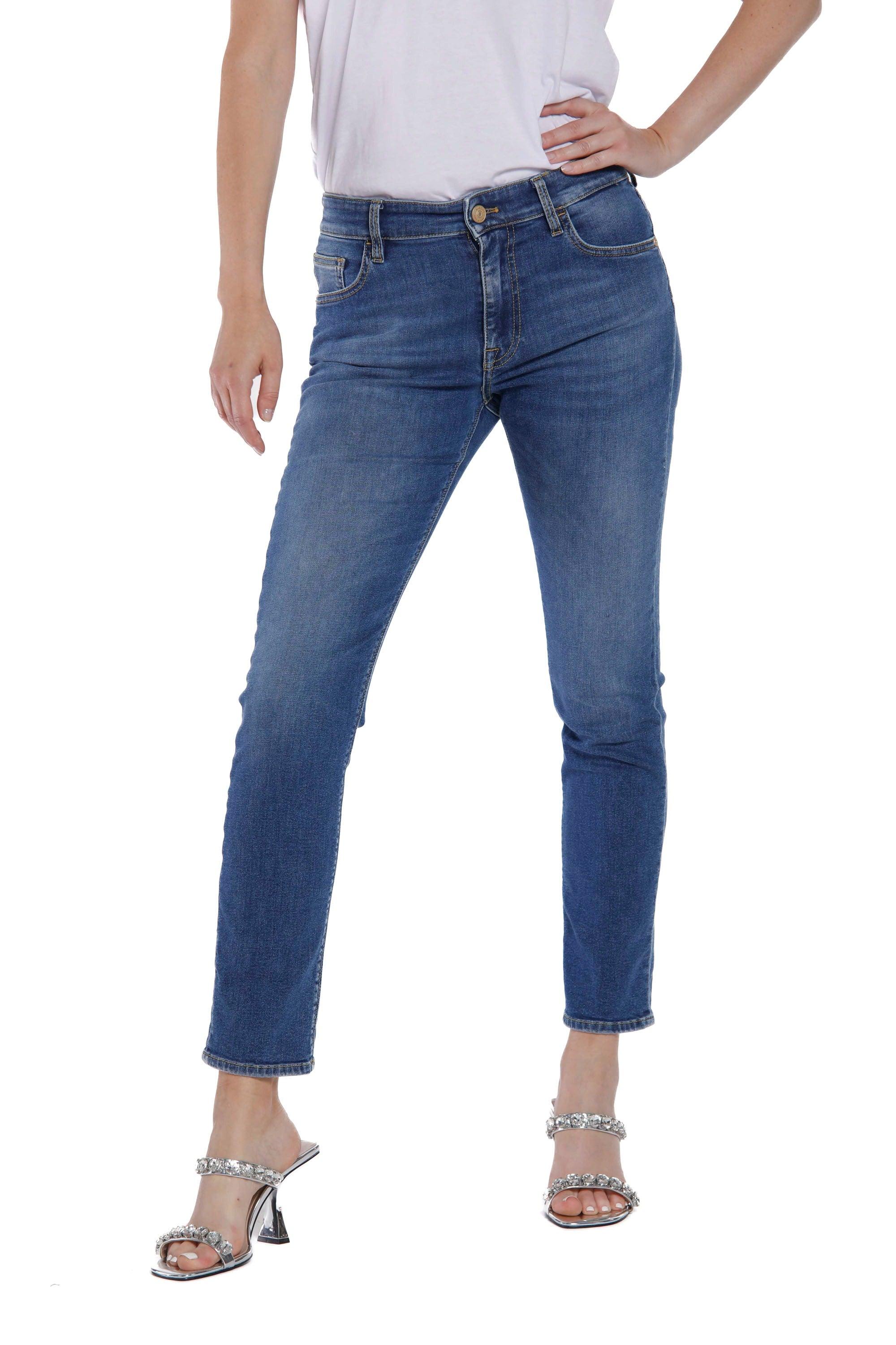 Carlotta pantalone 5 tasche donna in denim stretch slim - Mason's 