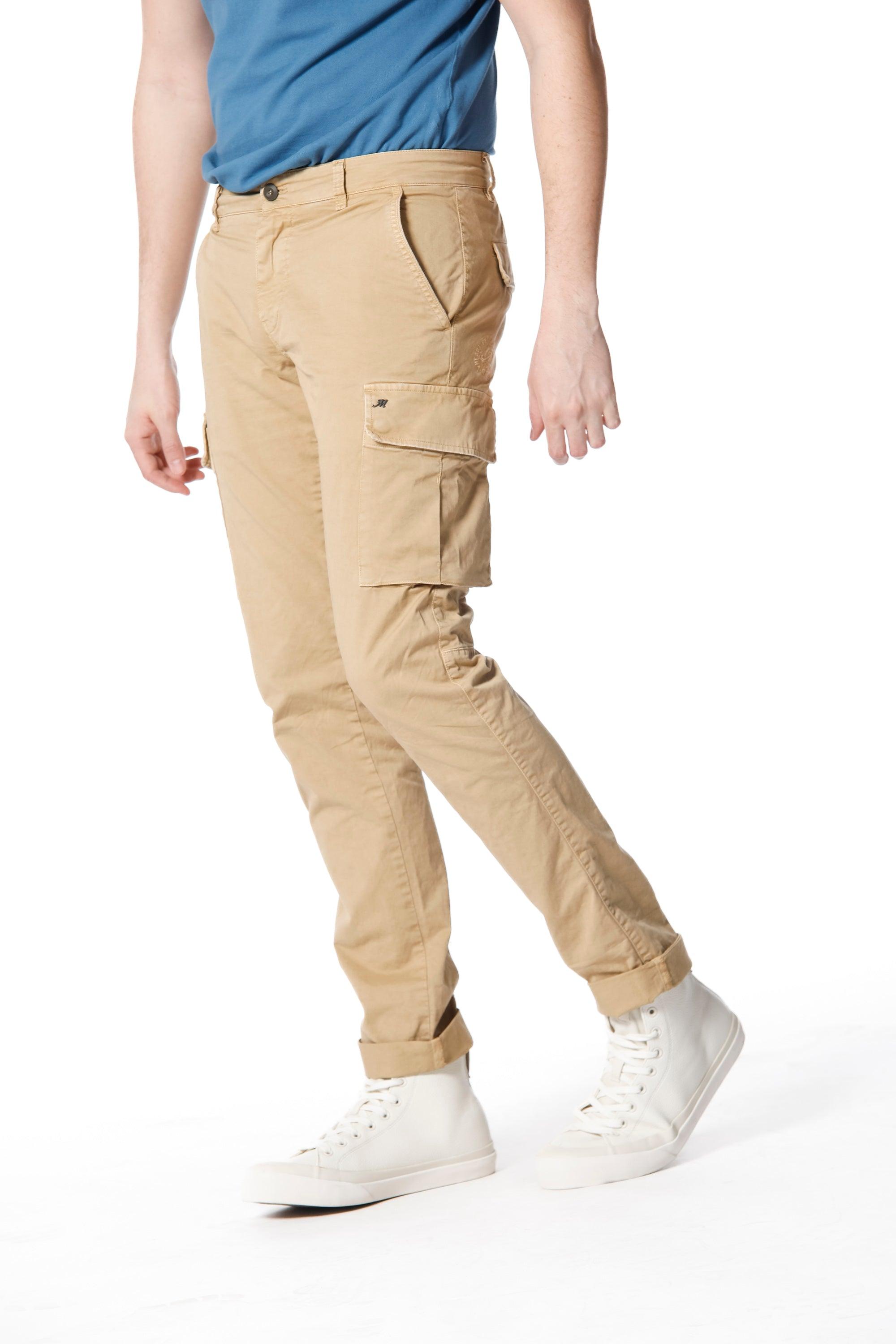 Chile pantalone cargo uomo in twill di cotone stretch extra slim fit - Mason's